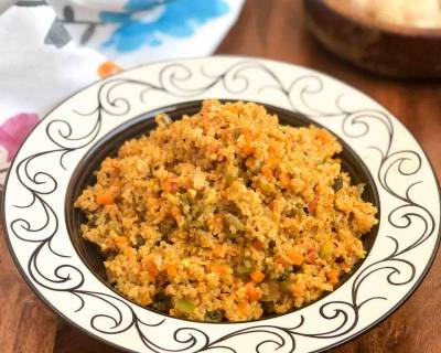 Spicy Dalia Pulao Recipe - Broken Wheat Pulao 