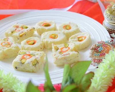 Milk Powder Chena Burfi Recipe