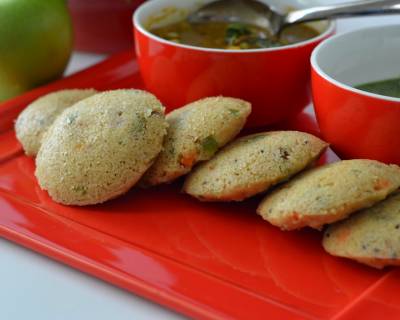 Mixed Vegetables Oats Idli Recipe