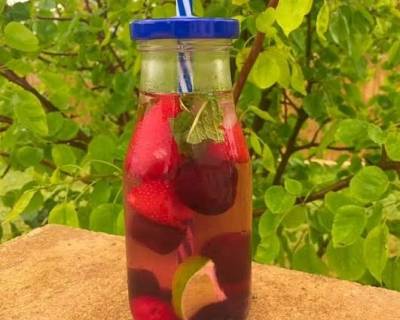 Lemon Cherry Berry Spa Water Recipe