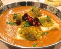 Sweet & Spicy Stuffed Paneer In Kofta Curry Recipe