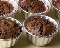 Rich Chocolate Muffins with Chocolate Chips