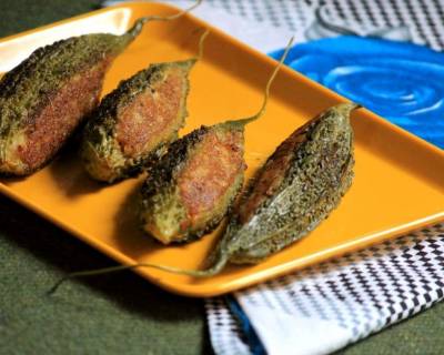 Stuffed Karela With Aloo Recipe