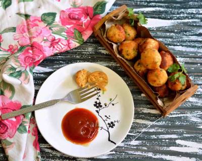 Paneer Bread Balls Recipe -Cottage Cheese & Bread Croquettes