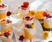 Mango Panna Cotta With Fruit Cream Recipe