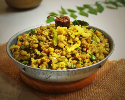 Cherupayar Thoran Recipe - Kerala Style Green Gram Sabzi