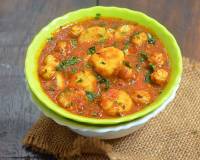 Arbi Jhol Recipe -Uttar Pradesh Style Colocasia & Lotus Seeds Sabzi