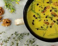 Fennel Turmeric Walnut Soup With Apple And Raw Mango Recipe