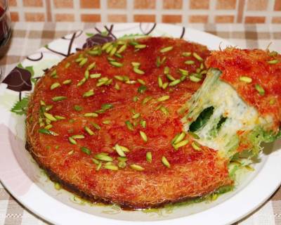 Delicious Arabic Sweet Kunafa Recipe (Knafeh)