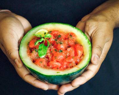 Watermelon Margarita Granita Recipe