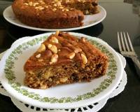 Eggless Date And Cashew Cake Recipe