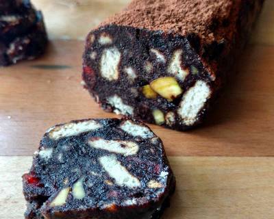 Chocolate Salami Recipe (Salame Al Cioccolato)