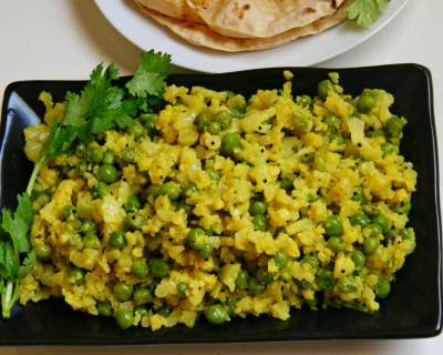 Cauliflower And Peas Bhurji Recipe