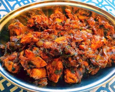 Tomato Chicken Roast Recipe Flavoured With Kasuri Methi