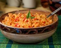 Spicy Tomato Rice - Tomato Pulihora Recipe