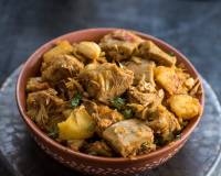 Enchorer Torkari Recipe - Bengali Style Raw Jackfruit in Semi-gravy