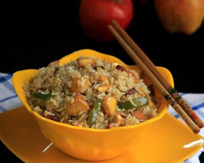 Chinese Vegetarian Fried Rice With Apples Recipe