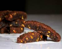 Eggless Chocolate Pistachio Biscotti Recipe