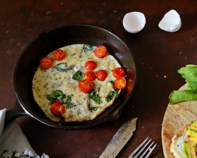 Basil & Cherry Tomato Omelette Recipe