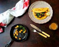 Savoury Pancakes Recipe With Spinach & Paneer Filling