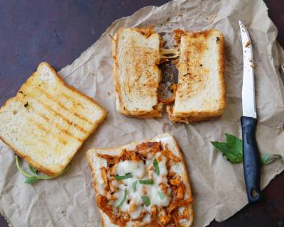 Shredded Chicken Cheese Sandwich Recipe