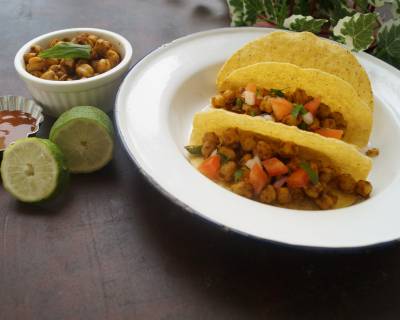 Spicy Chickpea Tacos Recipe With Indian Twist