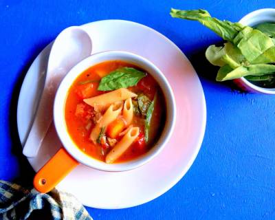 Spinach Tomato Soup Italian Style Recipe