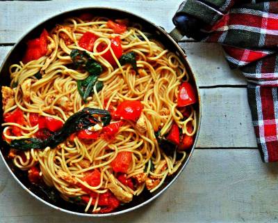 Spinach Lemon Spaghetti Recipe