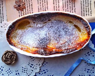 Super Easy Eggless Banana Clafoutis Recipe