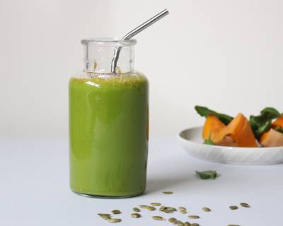 Sweet Pumpkin Green Smoothie Recipe