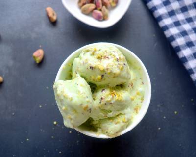 Simple & Luscious Pista Ice Cream Recipe