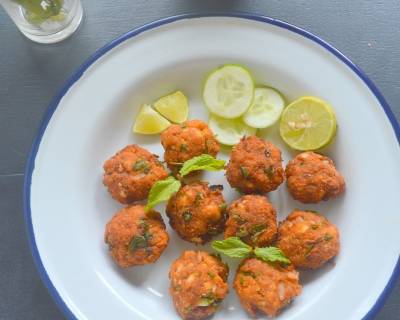 Prawn Fritters Recipe (Shrimp Vadai)