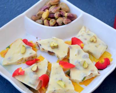 White Chocolate Pistachio Bars Recipe | White Chocolate Pistachio Fudge