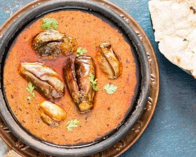 Vankaya Gasagasala Kura | Andhra Style Eggplant Poppy Seeds Curry Recipe