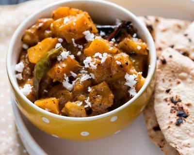 Malwani Pumpkin And Raw Mango Curry Recipe
