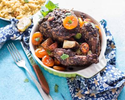 Moroccan Roast Chicken with Apricots Recipe