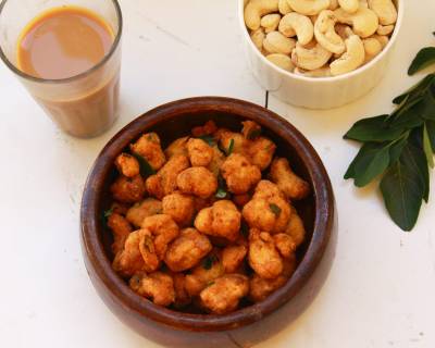 Kaju Pakoda Recipe (Cashew Nut Fritters)