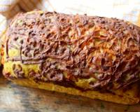 Masala Cheese Bread Loaf Recipe With Garam Masala & Herbs
