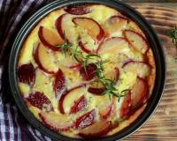 Plum Clafoutis Recipe - French Style Batter Pudding