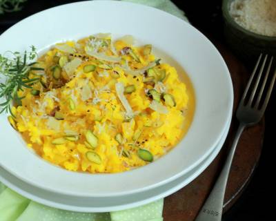 Pumpkin Pistachio Risotto Recipe 