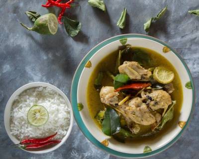 Lebu Lonka Murgi Recipe - Chicken With Gondhoraj Lebu & Green Chillies