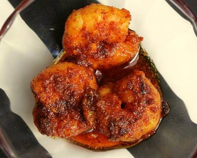 Maharashtrian Kolambi Che Lonche Recipe (Prawns In Pickle Masala)
