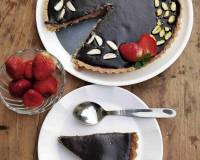 Strawberry Panna Cotta Tart With Chocolate Ganache Recipe