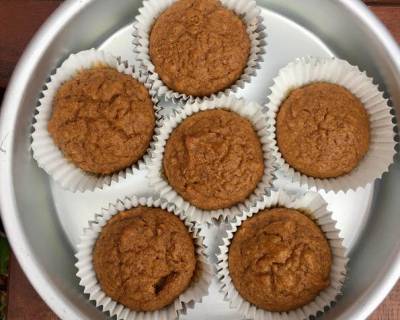 Pumpkin Cupcakes Recipe With Finger Millet And Flax Seed