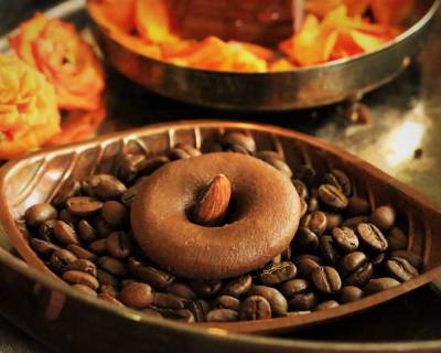Filter Coffee Choco Peda Recipe - Microwave Method 