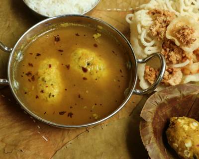 Paruppu Urundai Rasam Recipe With Toor And Chana Dal 