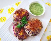 Beetroot, Sweet Potato And Oatmeal Cutlet Recipe