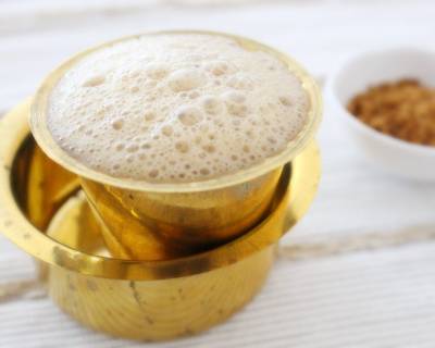 Bellada Coffee Recipe With Milk (Karnataka Style Filter Coffee With Jaggery)