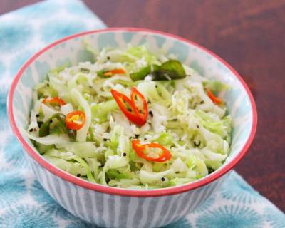 Cabbage Foogath Recipe - Goan Style Cabbage Stir Fry