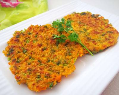 Carrots And Coriander Fritters Recipe